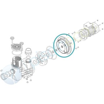 Flasque pour pompe piscine Série HPS025 à Série HPS075 - HYDROSWIM