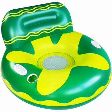 Flottant Lit Flottant Gonflable En Pvc Pour Piscine Hamac À Eau Flottant Matelas Lit Gonflable Avec Un Joli Porte-Gobelet, Jouet Pour Adultes Et
