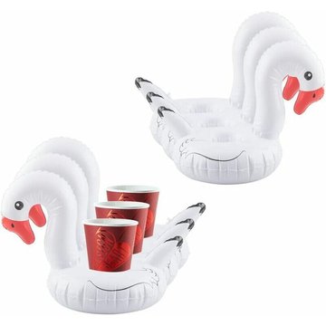 Cygne Flottant Porte-Gobelet Piscine Gonflable WAHAISON