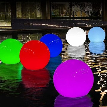 Hklffja - Flottante Étang, Boule Changeante Couleur, Lumière Piscine Flottante Imperméable IP68 pour Baignoire de Bain Piscine, Veilleuse Décorative