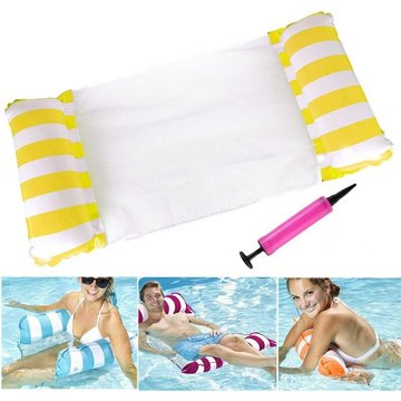 Cadeaux - Flottantes Hamac Gonflable Bouées et matelas gonflables Hamac Flottant Chaise longue de piscine Flottantes Portable Flotteur Gonflable