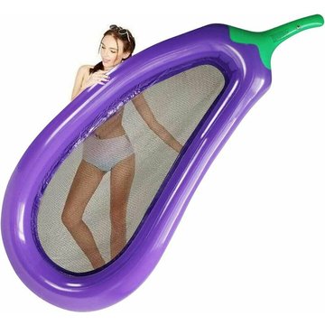Flotteur de Piscine TUMALAGIA Hamac gonflable, Sofa de fainéant d'eau pour les lits d'air de piscine, pour la piscine (Violet)