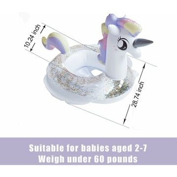 Flotteur d'anneau de natation KINARITO pour enfants, jouets gonflables d'eau de piscine d'été pour les tout-petits de 2 à 7 ans