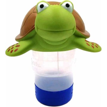 Abcrital - Flotteur De Chlore De Piscine Forme Animale De Tortue Distributeur De Chlore Flottant Dispositif De Dosage Automatique De Boîte De