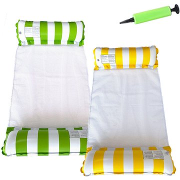 Flotteur de hamac gonflable JORMFTTE, flotteur de piscine polyvalent (selle, chaise longue, hamac, dériveur) chaise longue flottante de piscine 4 en 1, jouet-piscine