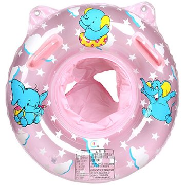 Flotteur de natation pour bébé JORMFTTE, anneau de piscine gonflable avec siège de bain pour enfants de 6 mois à 6 ans (nouveau bleu), éléphant rose