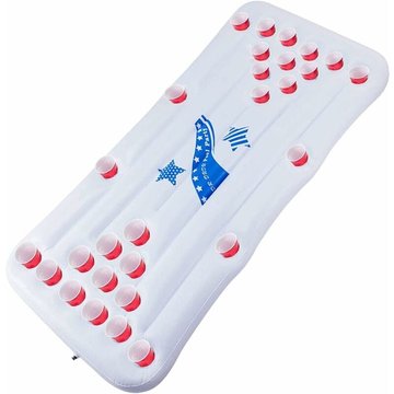 Monly - Flotteur de piscine de pong, jeux de piscine gonflable de 6 pieds pour le jouet de pong de partie de piscine de boisson non alcoolisée