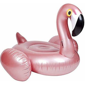 Flotteur WAHAISON de piscine gonflable en forme de flamant rose pour le plaisir (monture de 150CM Rose Gold Flamingo)