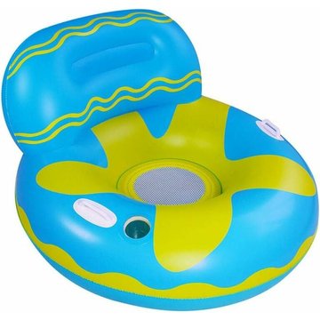 Flotteur de piscine, hamac flottant, flotteur de plage, hamac gonflable flottant pour adultes, anneau de bain gonflable avec dossier et accoudoirs,