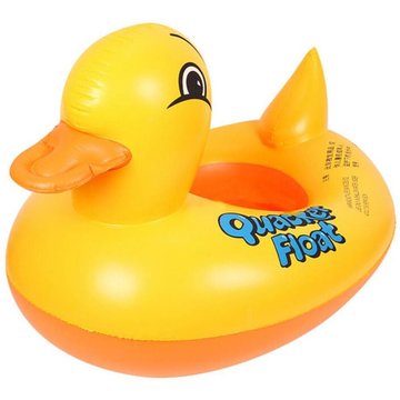 Flotteur de piscine XINUY pour bébés, bateau à sièges pour bébés anneau de natation gonflable instructeur flotteur de piscine à double manche, canard