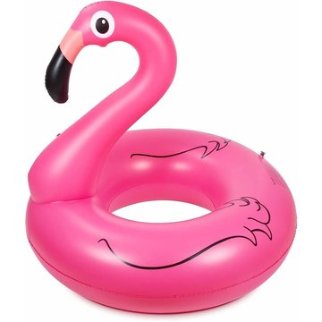 Flotteur gonflable géant WAHAISON d'été pour flamants roses pour enfants et adultes dans la piscine pour les fêtes de piscine 120cm Rose