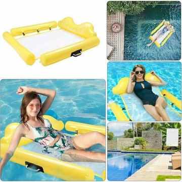 Flotteur gonflable TUMALAGIA – Hamac flottant polyvalent, flotteur gonflable pour piscine, flotteur inclinable, hamac pliable 4 en 1, flotteur portable pour piscine