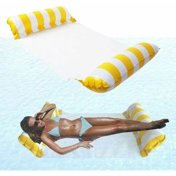 TUMALAGIA - Flotteur Hamac Flottant inclinable pour Piscine, Hamac d'eau Pliable, Chaise Longue Flottante Portable Ultralégère pour Plage