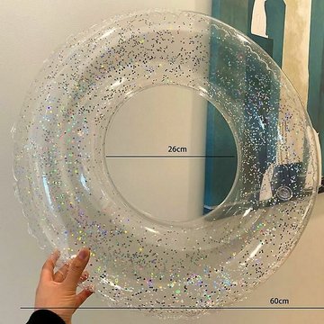 Flotteurs de piscine TUMALAGIA gonflables anneaux de bain transparents pour enfants et adultes, jouets d'été pour piscine, plage, fête et temps de détente