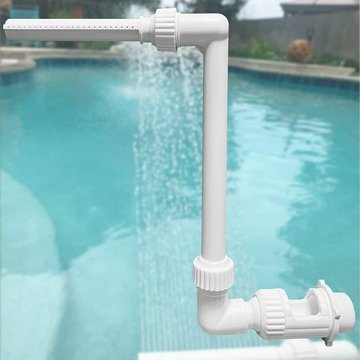 Llove - Fontaine cascade de piscine, Arroseurs amusants pour piscines hors sol et enterrées, Accessoires de piscine, Décoration de piscine, Convient
