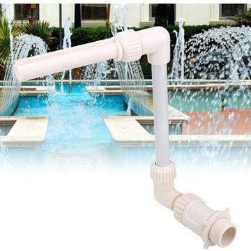 DPRSTON - Fontaine cascade de piscine avec arroseurs amusants réglables, décoration de piscine, s'adapte à la plupart des jets de retour filetés de 1,5