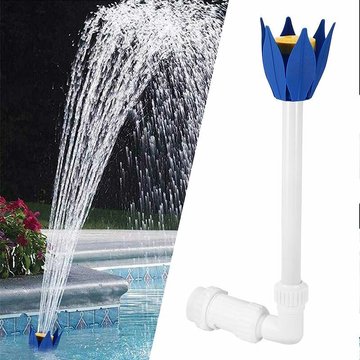 Fontaine de Piscine Hors Sol, Cascade Bassin Exterieur,Arroseur de Piscine Cascade Réglable Lotus Sprinkler,Accessoire Fontaine Piscine