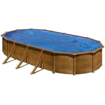 Piscine hors-sol Galapagos en acier SAN MARCO 730x375x120 cm Kit piscine Gold
