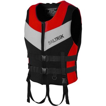 Gilet De Sauvetage Neoprene, Gilet De Sauvetage De Securite Pour Sports Nautiques, Peche, Kayak, Aviron, Natation, Rouge, Taille Xl