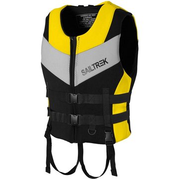 Gilet de sauvetage en néoprène Sports nautiques Pêche Kayak Nautisme Natation Sécurité Gilet de sauvetage—Jaune,XL