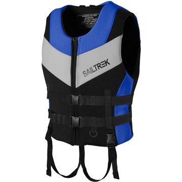 Gilet de sauvetage en néoprène Sports nautiques Pêche Kayak Nautisme Natation Sécurité Gilet de sauvetage—Bleu,L