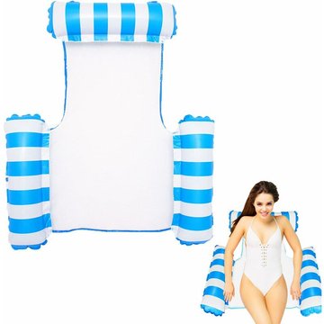 Lit Hamac Flottant Gonflable WAHAISON pour Piscine, Flotteur Hamac d'Eau Multi-Usage Pliable