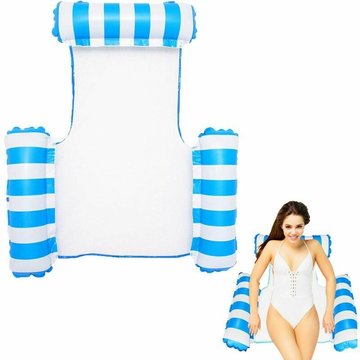 TUMALAGIA - Lit Hamac Gonflable Flottant sur l'Eau pour Piscine, Flotteur Multi-Usage Pliable