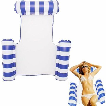 TUMALAGIA - Lit Hamac Gonflable Flottant à Eau pour Piscine, Flotteur Hamac d'eau Multi-Usage Pliable