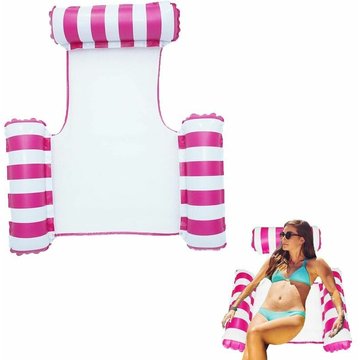 TUMALAGIA Lit Hamac Gonflable Flottant pour Piscine, Flotteur Multi-Usage Pliable, Hamac d'Eau