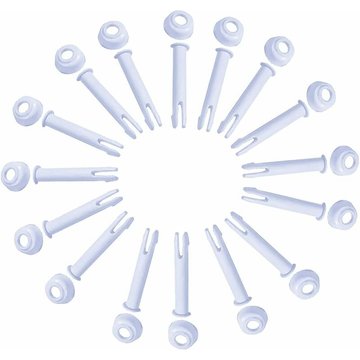 Tanabata - Goupilles d'étanchéité de piscine, goupilles fendues de piscine, 16 goupilles d'étanchéité de piscine en plastique, pièces de rechange de