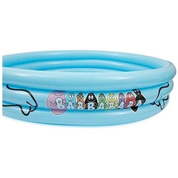 GRANDI GIOCHI - Piscine gonflable Barbapapà pour enfant avec 3 anneaux 90 cm
