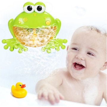 Grenouille Bulle Machine Jouant Eau Jouets Salle De Bains Enfants Baignade Jouer Eau Cracher Bulle Électrique Mignon Bulle Cracher Grenouille (1
