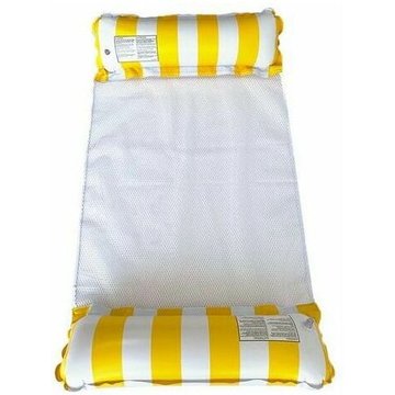 Hamac de bain: hamac d'eau super léger, section tête et pied gonflables (matelas pneumatique avec filet)