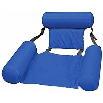 Hamac de Piscine Fauteuil Inclinable Flottant Chaise Gonflable de Piscine Hamac d'eau Flottant Pliable hamac Flottant inclinable pour Adulte - Bleu