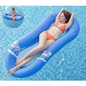 Tanabata - Hamac de Piscine, Hamac de Piscine Gonflable avec Filet Flottant Lit Hamac Flottant Gonflable Piscine Matelas d'eau pour Adultes et