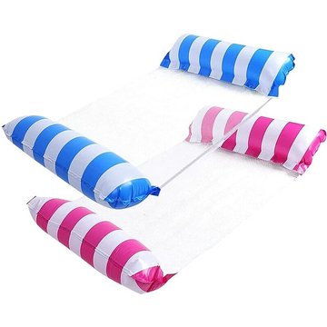 Enlenk - Hamac de piscine, hamac flottant 2 pièces lit flottant inclinable gonflable 4 en 1 hamac flottant pliable portable hamac flottant ultra