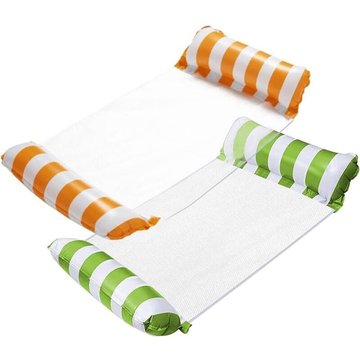 Enlenk - Hamac de piscine, hamac flottant 2 pièces lit flottant inclinable gonflable 4 en 1 hamac flottant pliable portable hamac flottant ultra