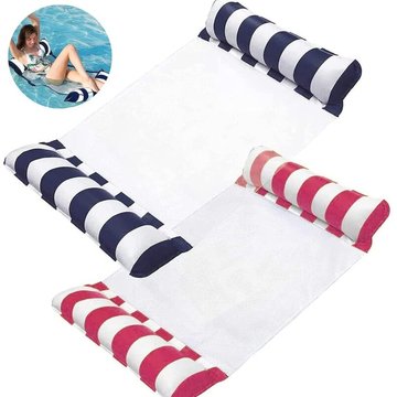 Enlenk - Hamac de Piscine, Lot de 2 Flottantes Hamac Lit Flottant avec Gonfleur Hamac à Eau Chaise Longue Piscine à Matelas Pneumatique pour des