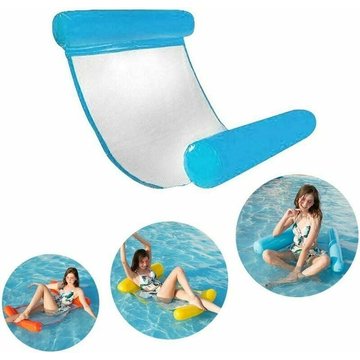 Hamac à eau TUMALAGIA, matelas de piscine gonflable, bouée de lit de piscine, transat d'été, nage ultra légère avec repose-tête et repose-pieds gonflables
