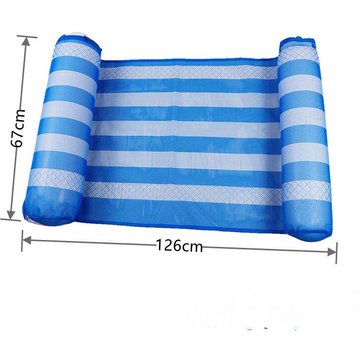Hamac flottant de piscine haut de gamme, hamac gonflable multifonctionnel (selle, chaise longue, hamac, flotteur), hamac sur l'eau (RoyalBlue)