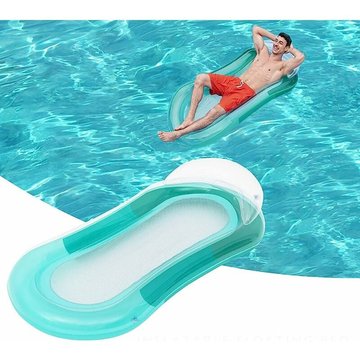 Tanabata - Hamac flottant à eau, chaise longue gonflable pour piscine, lit gonflable pour l'été, extérieur, lac pour adultes
