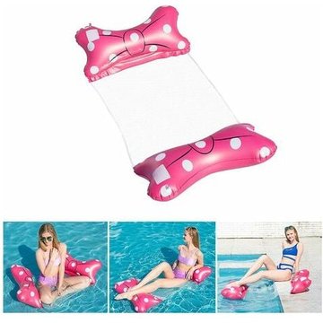 Hamac Flottant Gonflable lit Flottant Polyvalent hamac de Natation 4 en 1 (Selle, Chaise Longue, dériveur, hamac), buse Anti-Fuite, Plage de