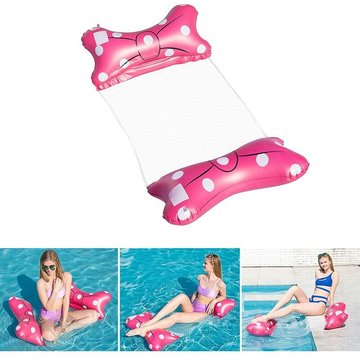 Perle Rare - Hamac Flottant Gonflable lit Flottant Polyvalent hamac de Natation 4 en 1 (Selle, Chaise Longue, dériveur, hamac), buse Anti-Fuite,