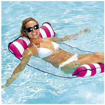 Hamac flottant SUNFLOWER, hamac de piscine gonflable, chaise longue flottante, hamac flottant pliable multifonctionnel pour piscine et plage adulte
