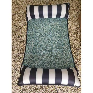 Hamac flottant, hamac de piscine gonflable, chaise longue flottante, hamac flottant pliant multifonctionnel pour plage flottante adulte (bleu marine)