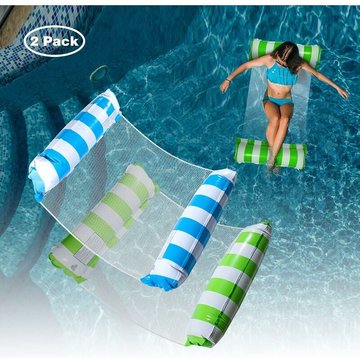 Hamac flottant LEISEI pour piscine, chaise longue flottante pour piscine, chaise longue pour hamac aquatique, lit de natation flottant