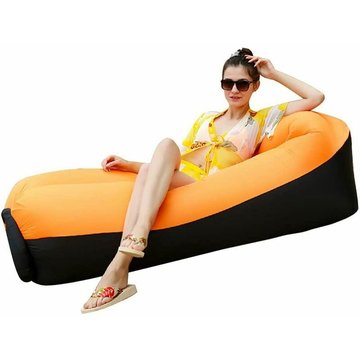 TUMALAGIA - Hamac Gonflable Canapé Portable Léger Étanche avec Oreiller Intégré et Sac de Rangement pour Voyager, Camping, Randonnée, Piscine et Parties