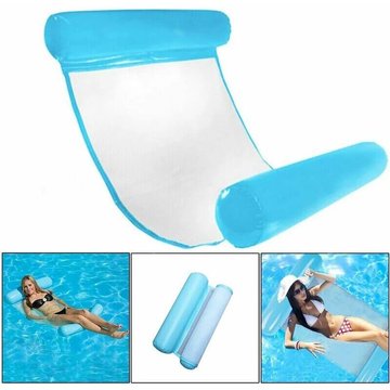 Hamac Gonflable, Lit Gonflable pour Piscine Bouée et Gonflable Chaise Longue Gonflable Piscine Multi-Usage Pliable Flottantes Hamac Portable Flotteur