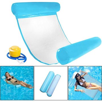 Almi - Hamac Gonflable, Lit Gonflable pour Piscine Bouée et Matela Gonflable Chaise Longue Gonflable Piscine Multi-Usage Pliable Flottantes Hamac