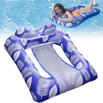 Hamac Gonflable MRETERNEL Piscine, Hamac d'eau, Hamac de Piscine Gonflable avec Filet, Hamac Flottant gonflables de Piscine, Matelas d'eau pour Adultes